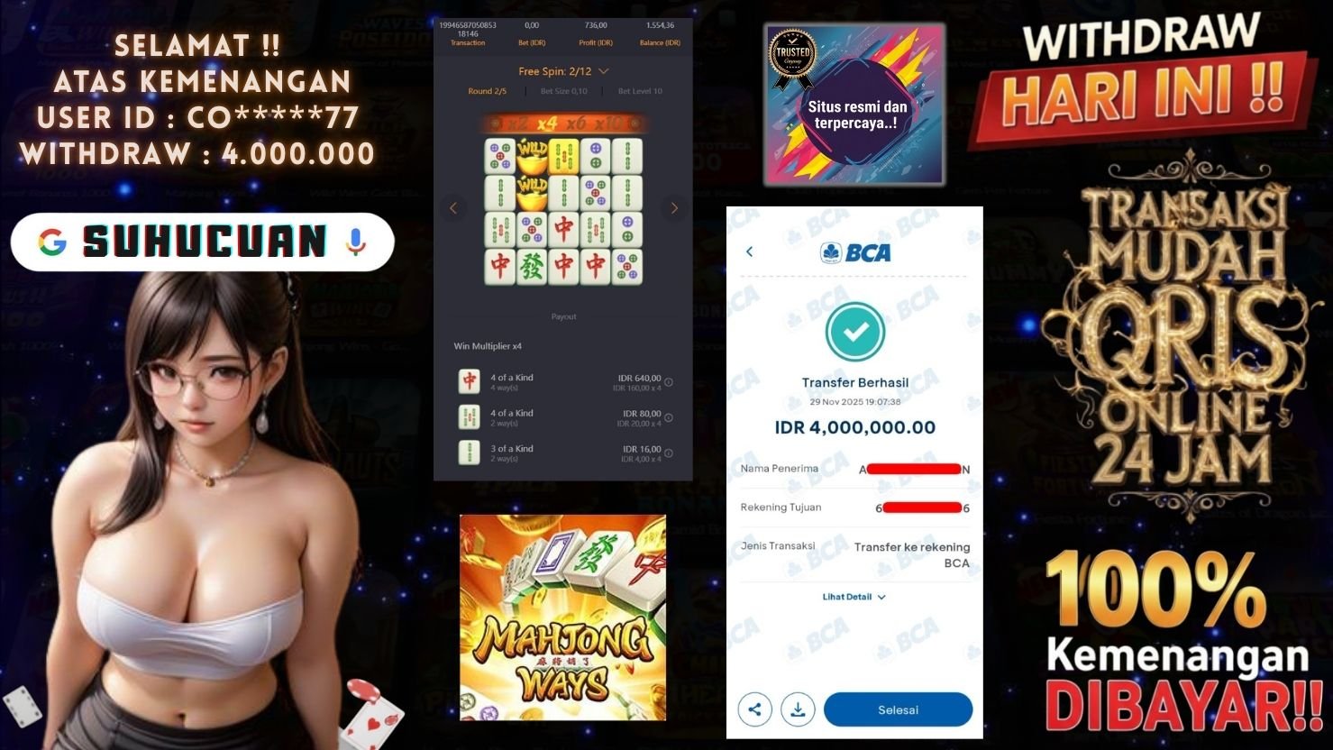 SUHUCUAN JACKPOT SLOT MAHJONG WAYS